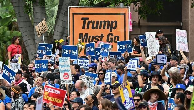 Protestas en Los Ángeles contra Trump