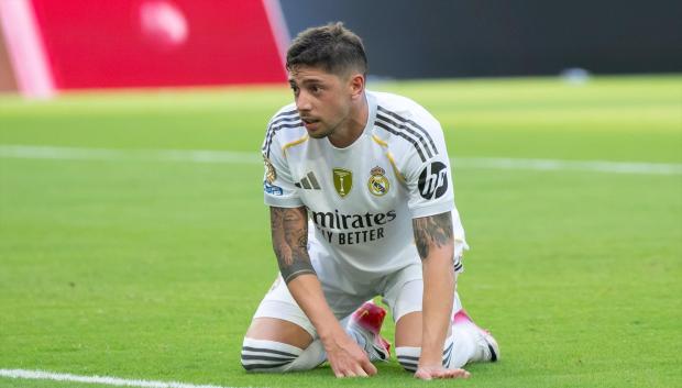 Fede Valverde tras errar el penalti que le hubiese dado la victoria al Real Madrid