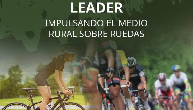 Cartel de la I Vuelta Ciclista a Castilla-La Mancha Leader.