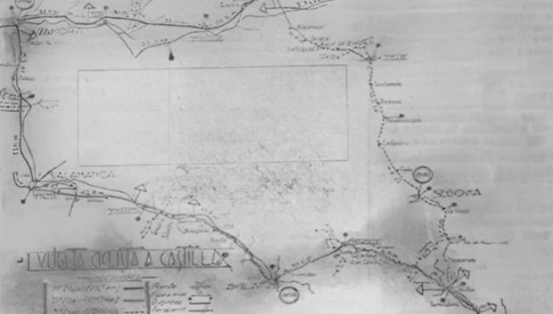 Itinerario de la primera Vuelta a Castilla