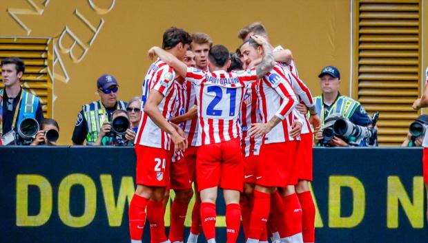 El Atlético de Madrid durante un partido del Mundial de Clubes