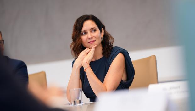 La presidenta de la Comunidad de Madrid, Isabel Díaz Ayuso, en Nueva York