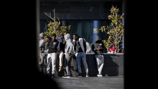 Migrantes procedentes de Canarias en el Centro de Recepción, Atención y Derivación (CREADE) de Pozuelo de Alarcón