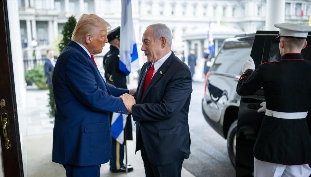 Donald Trump con Benjamin Netanyahu