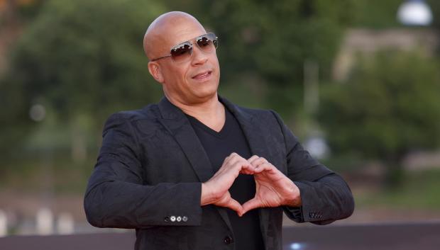 Vin Diesel en el evento de Fast X en Roma (2023)