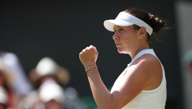 Amanda Anisimova, en las semifinales de Wimbledon