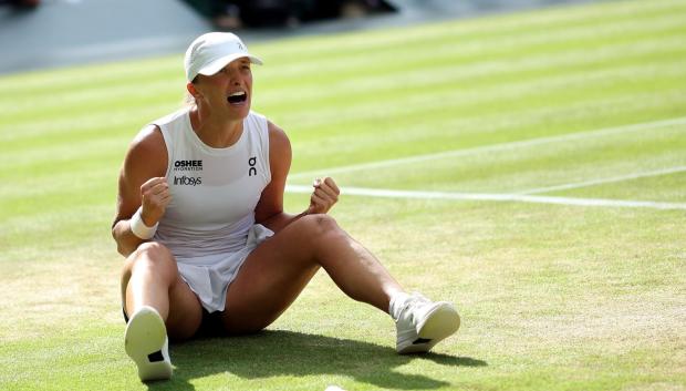 Swiatek vence en menos de una hora a Anisimova y suma su primer Wimbledon