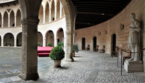 Interior del castillo de Bellver.
