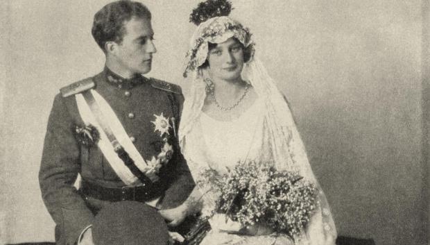 Astrid y Leopold el día de su boda