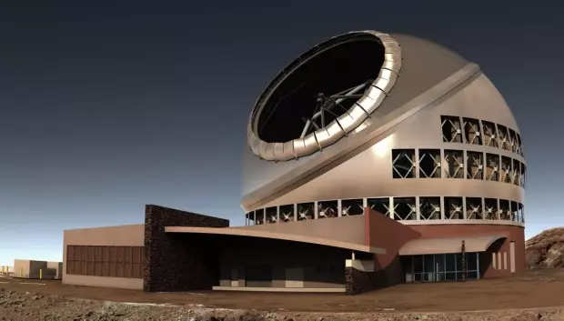 Representación del Telescopio de Treinta Metros (TMT)