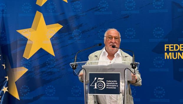 Pere Navarro en un momento de la rueda de prensa