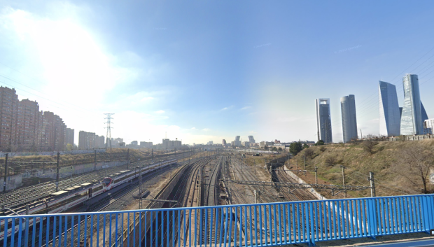 Vías de la estación de Chamartín que quedarán soterradas