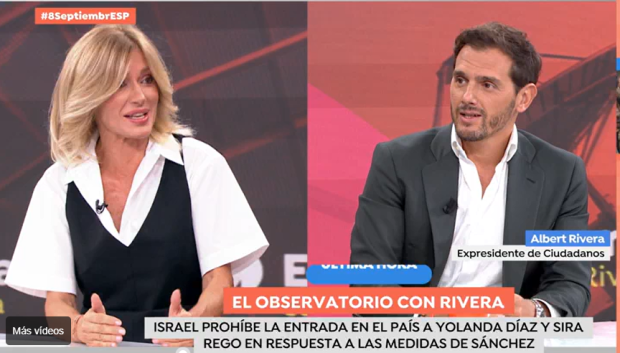 Susanna Griso y Albert Rivera, en Espejo Público