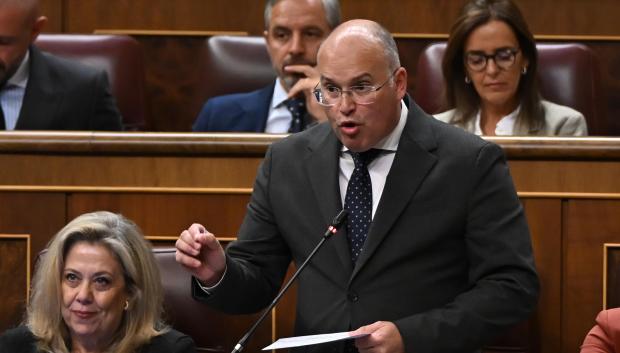 El diputado del Partido Popular, Miguel Tellado, en el Congreso