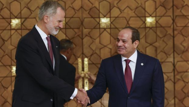 El Rey y el presidente de Egipto, este miércoles en El Cairo