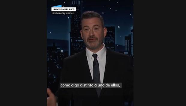 Jimmy Kimmel, hablando sobre la muerte de Charlie Kirk