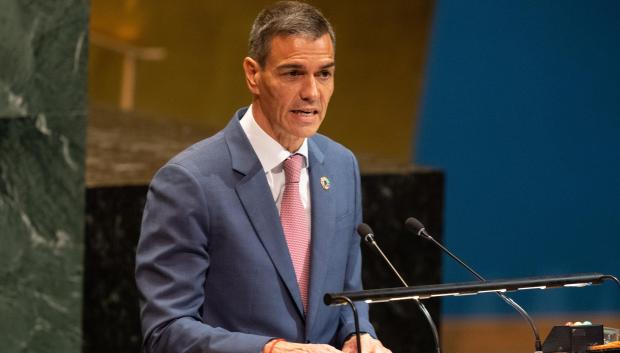 El presidente del Gobierno, Pedro Sánchez, en la Asamblea de las Naciones Unidas