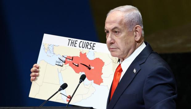 Netanyahu, durante su discurso