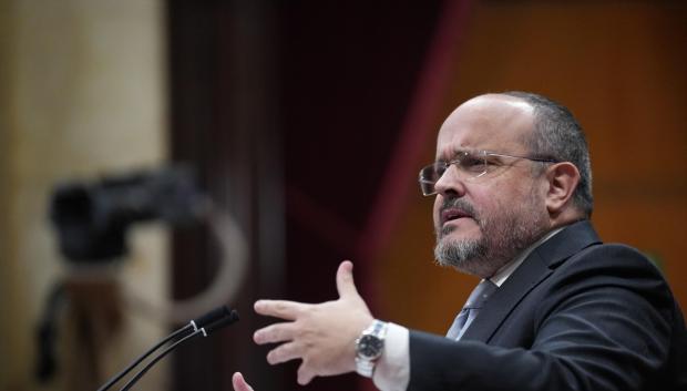 El presidente del PP de Cataluña, Alejandro Fernández, este miércoles