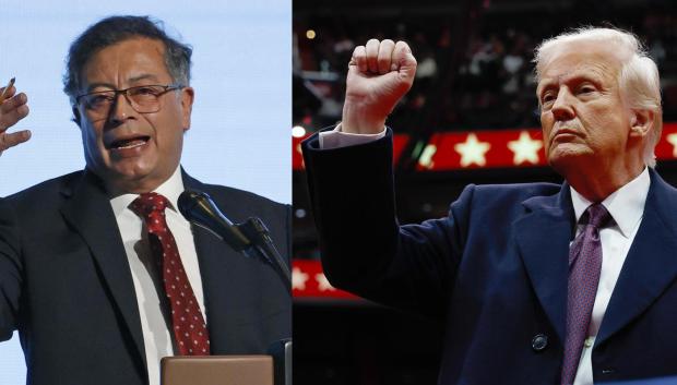 Gustavo Petro y Donald Trump
