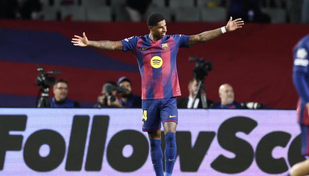 Marcus Rashford anotó un doblete ante Olympiacos