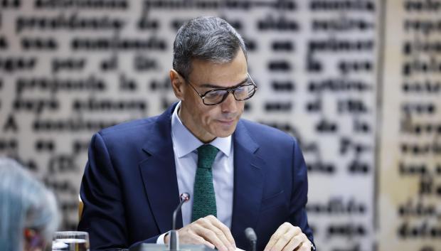 Pedro Sánchez, durante la comisión de investigación del Senado