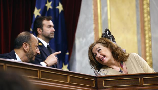 Francina Armengol y su vicepresidente, Alfonso Rodríguez Gómez de Celis