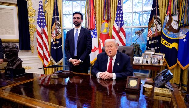 Donald Trump, presidente de los Estados Unidos y Zohran Mamdani alcalde electo de Nueva York