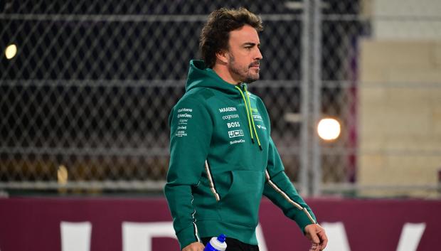 Fernando Alonso, en el Gran Premio de Qatar