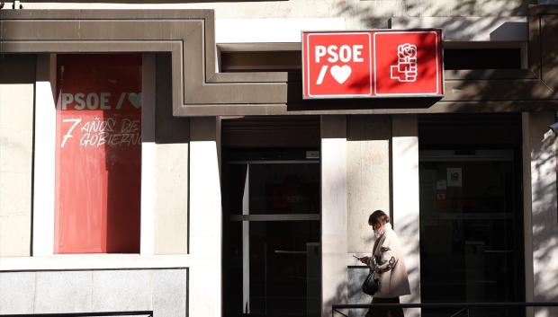 Imagen de la sede del PSOE en la calle Ferraz