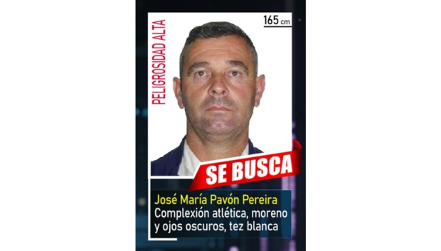 José María Pavón Pereira, uno de los 10 más buscados por la Policía Nacinal