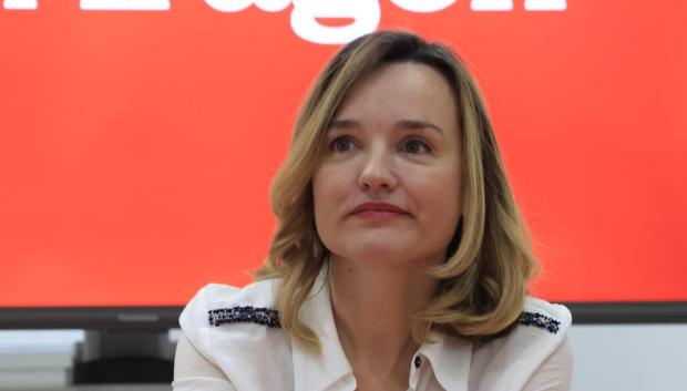 La candidata del PSOE a la presidencia del Gobierno de Aragón, Pilar Alegría
