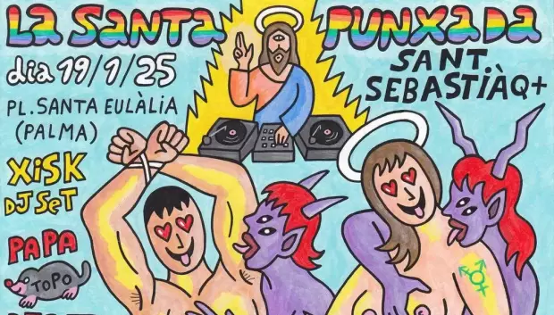 Primer cartel de 'La Santa Puxada'