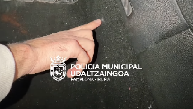 Este botón oculto daba acceso al primer escondite