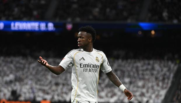 Vinicius Jr., uno de los jugadores más pitados en el Bernabéu