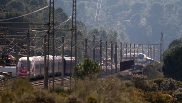 Imagen de los dos trenes siniestrados en Adamuz