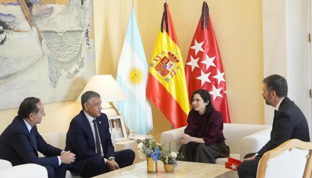 Ayuso con el jefe de Gobierno de la Ciudad Autónoma de Buenos Aires
