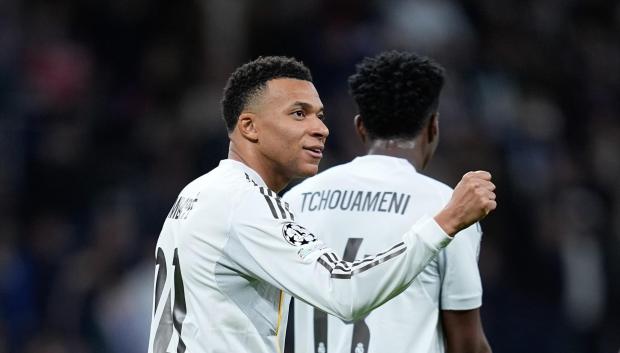 (Foto de ARCHIVO)
Kylian Mbappe of Real Madrid CF celebrates a goal during UEFA Champions League 2025/26 League Phase MD7 football match played between Real Madrid and AS Monaco at Bernabeu stadium on January 20, 2026, in Madrid, Spain.

Dennis Agyeman / AFP7 / Europa Press
20/1/2026 ONLY FOR USE IN SPAIN