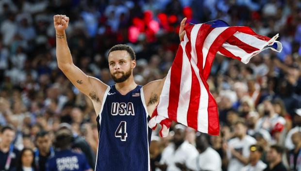 (Foto de ARCHIVO)
Stephen Curry of United States celebrates during Men's Gold Medal Game of the Basketball between France and United States on Bercy Arena during the Paris 2024 Olympics Games on August 10, 2024 in Paris, France.

Manu Reino / AFP7 / Europa Press
10/8/2024 ONLY FOR USE IN SPAIN