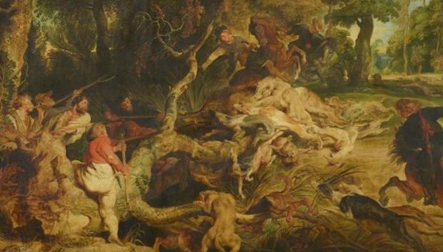 'La caza del jabalí'. Obra de Peter Paul Rubens