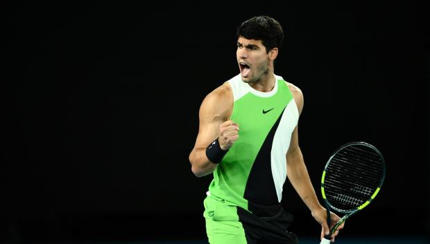 Carlos Alcaraz se llevó el tercer set de la final