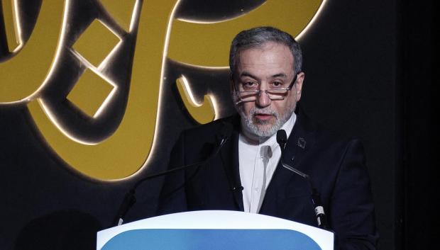 Abás Araqchi, ministro de Exteriores del régimen de Irán, en un evento en Doha