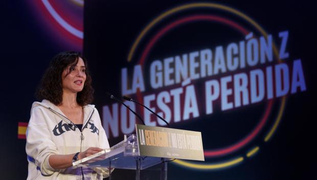 La presidenta de la Comunidad de Madrid y del PP madrileño, Isabel Díaz Ayuso