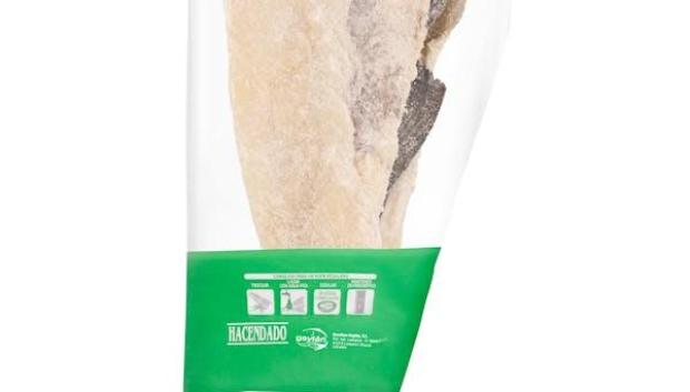 Imagen de la hoja de bacalao de Hacendado que vende Mercadona