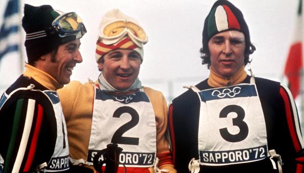 Francisco Fernández Ochoa (centro), en una imagen de archivo