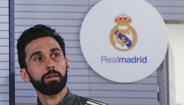 El entrenador del Real Madrid, Álvaro Arbeloa durante la rueda de prensa previa al duelo