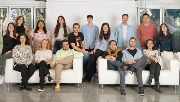 Grupo de Telómeros y Telomerasa del CNIO, con María Blasco (dcha)