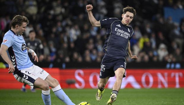 Thiago Pitarch, durante el Celta - Real Madrid