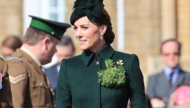 Kate Middleton, at the St. Patrick's Day parade in Hounslow, Great Britain, on March 17, 2019.