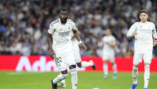 Antonio Rüdiger, en el derbi madrileño del pasado domingo